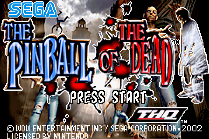 Pinball Of The Dead Title Screen